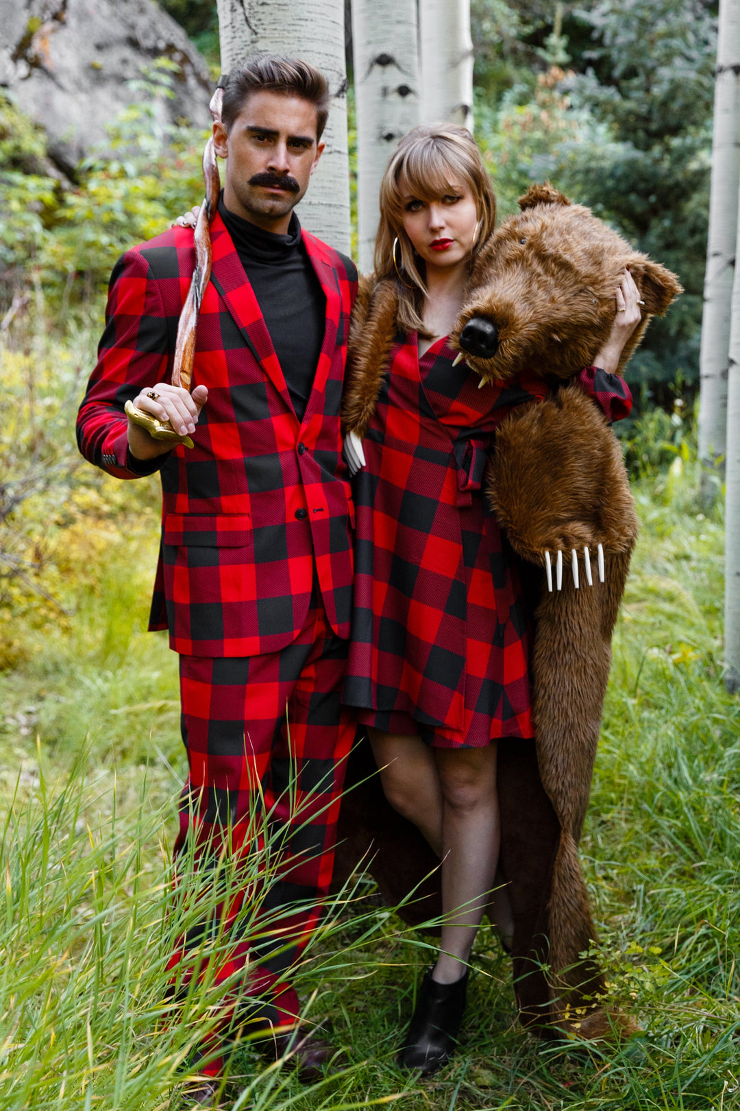 The Red & Black Lumberjack | Red Buffalo Check Christmas Wrap Dress Quirks! The Red & Black Lumberjack | Red Buffalo Check Christmas Wrap Dress Quirks!