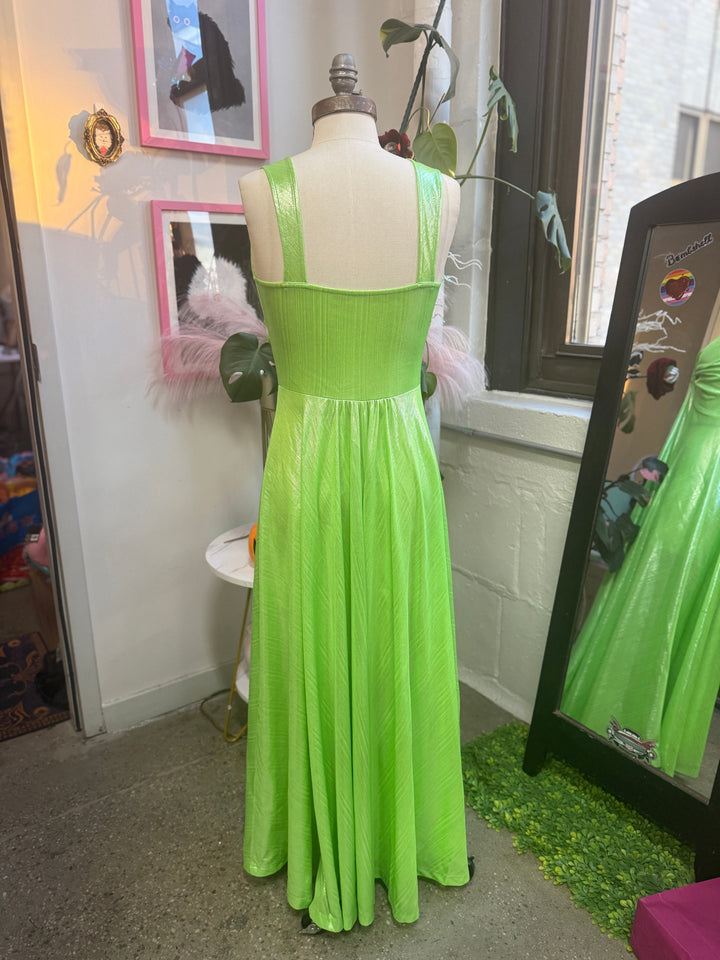 Siren Dress in Slime Queen Green