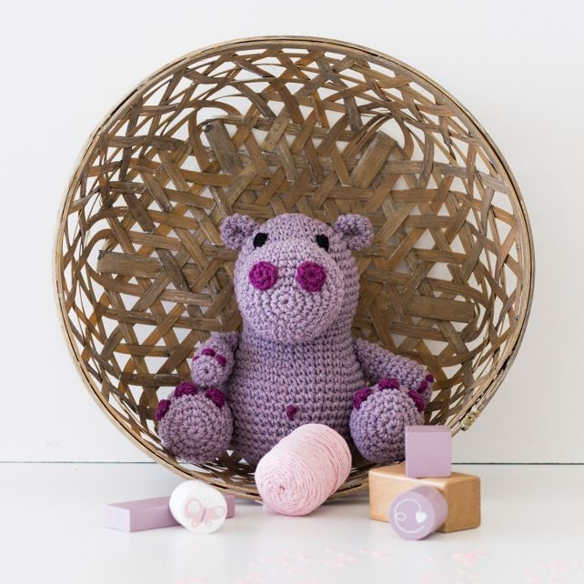 DIY Crochet Kit Hippo Hugo PAK129