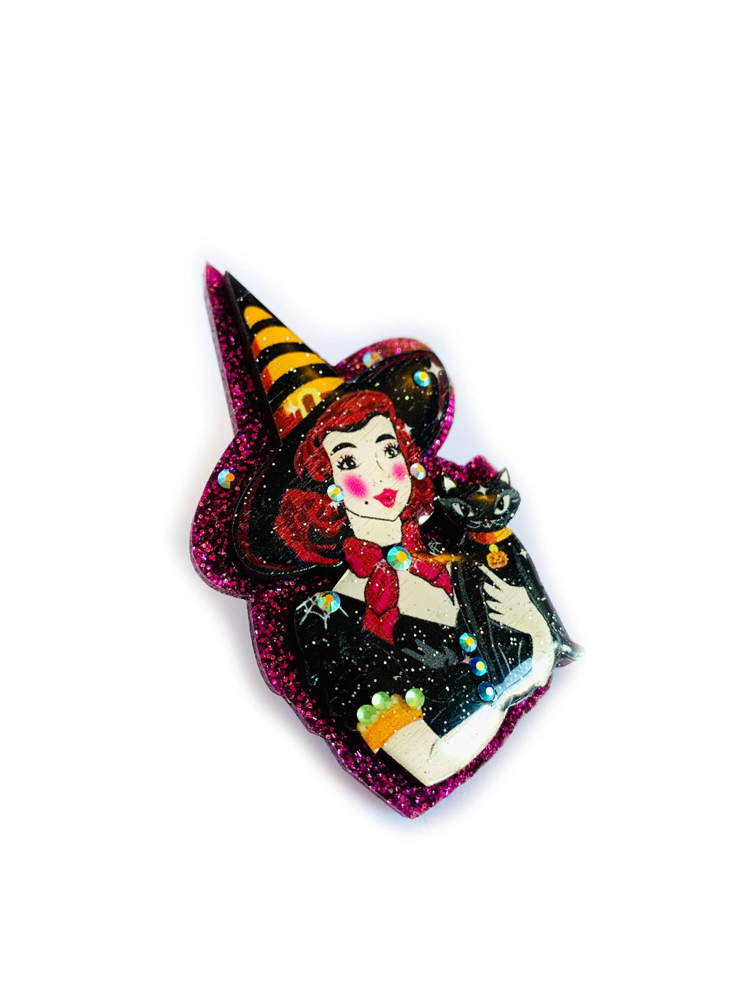 Meggie & her Magical Cat Brooch by Rosie Rose Parker