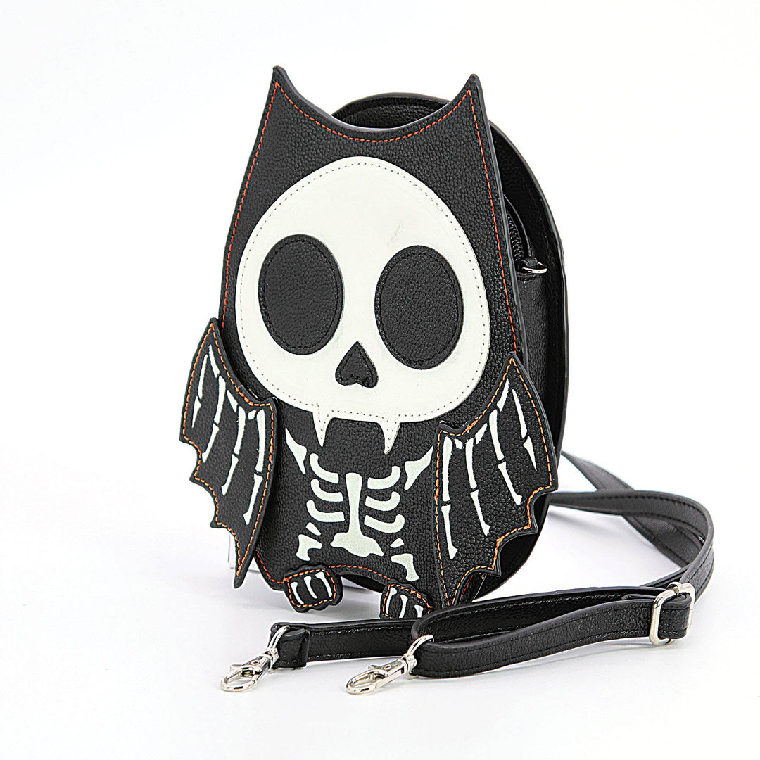 Glow in the Dark Skeleton Bat Shoulder Bag