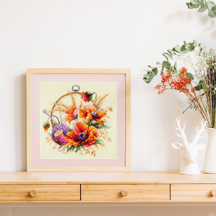 Poppies for Needlewoman 100-123 Counted Cross-Stitch Kit