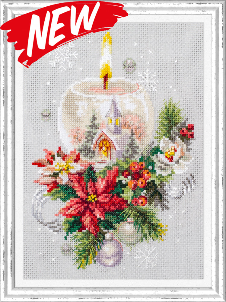 –°Hristmas Candle Counted Cross Stitch Kit by Magic Needle 540-231