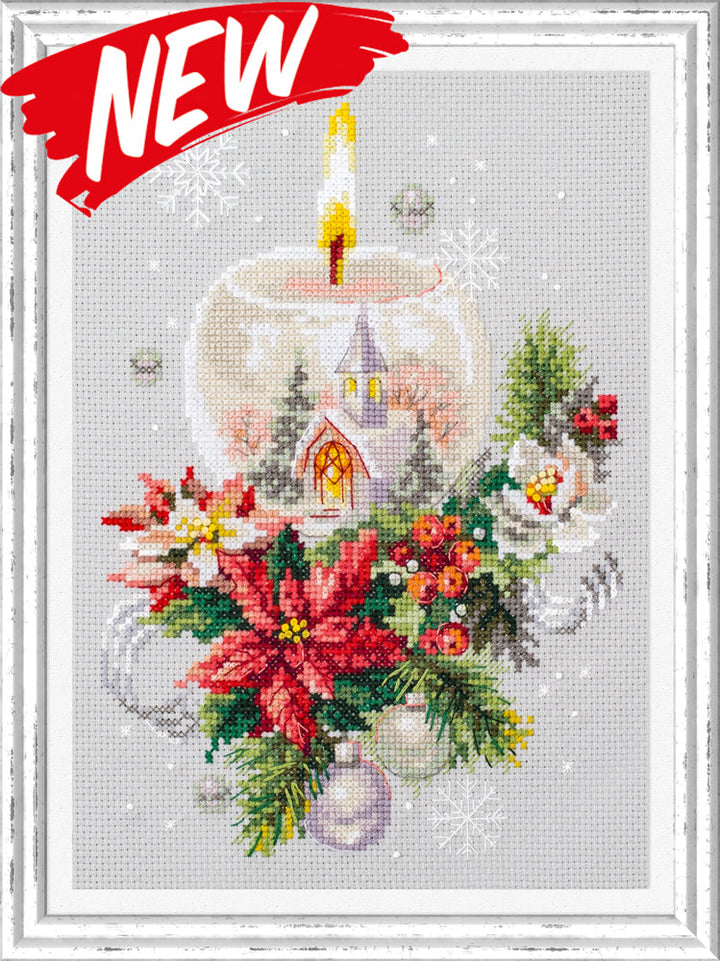 –°Hristmas Candle Counted Cross Stitch Kit by Magic Needle 540-231