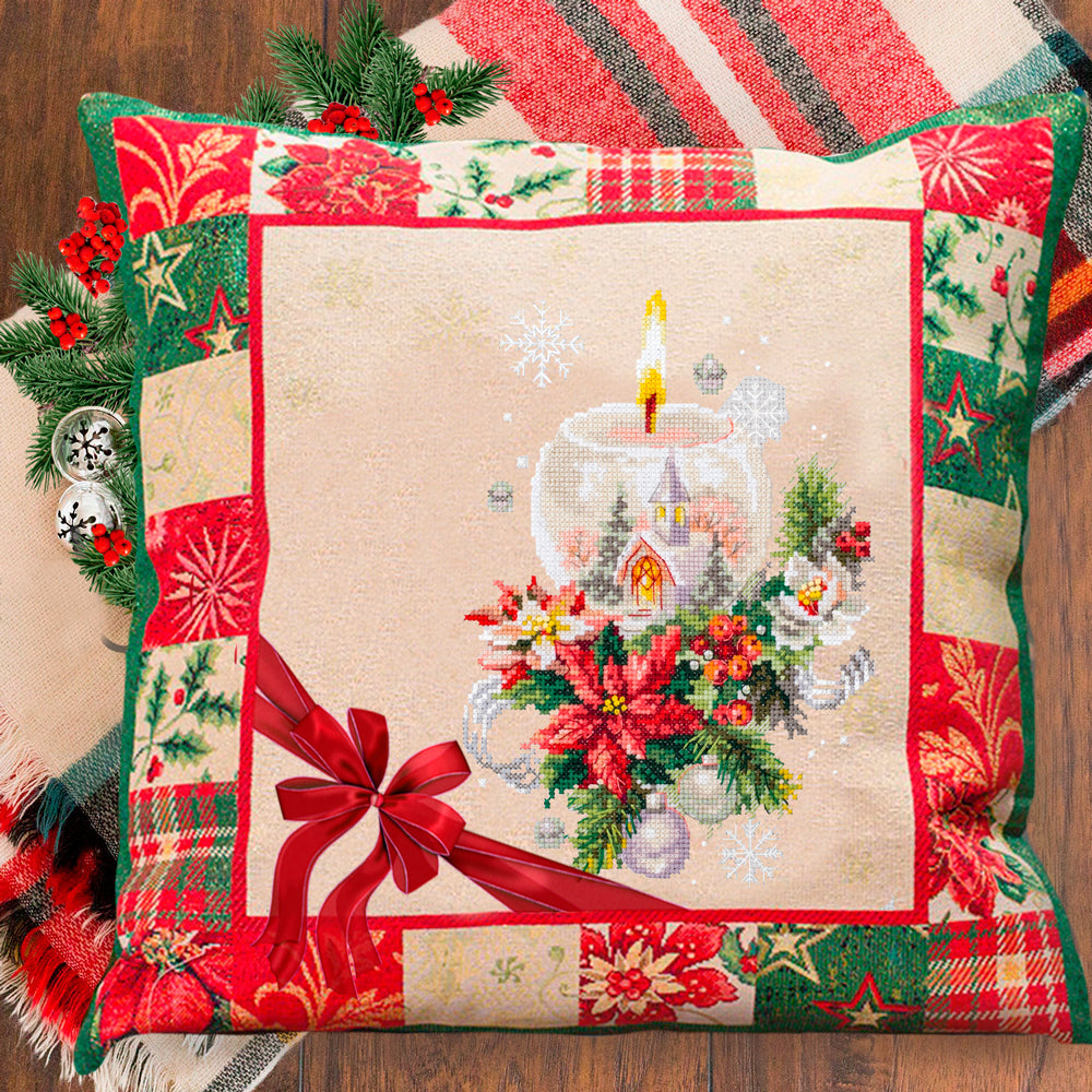 –°Hristmas Candle Counted Cross Stitch Kit by Magic Needle 540-231