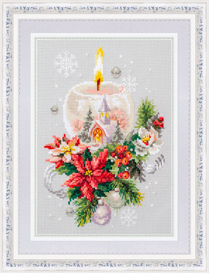 –°Hristmas Candle Counted Cross Stitch Kit by Magic Needle 540-231