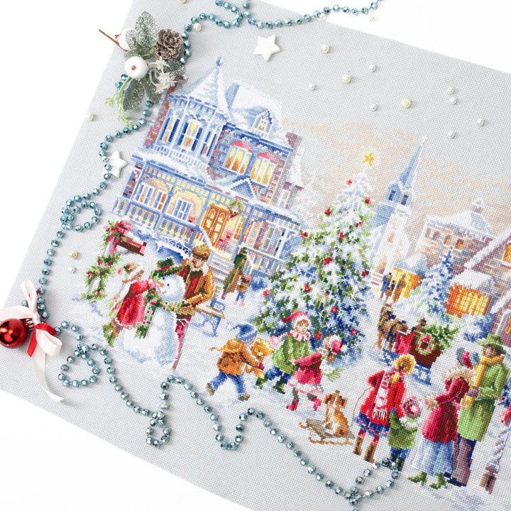 Christmas Eve 100-250 Counted Cross-Stitch Kit