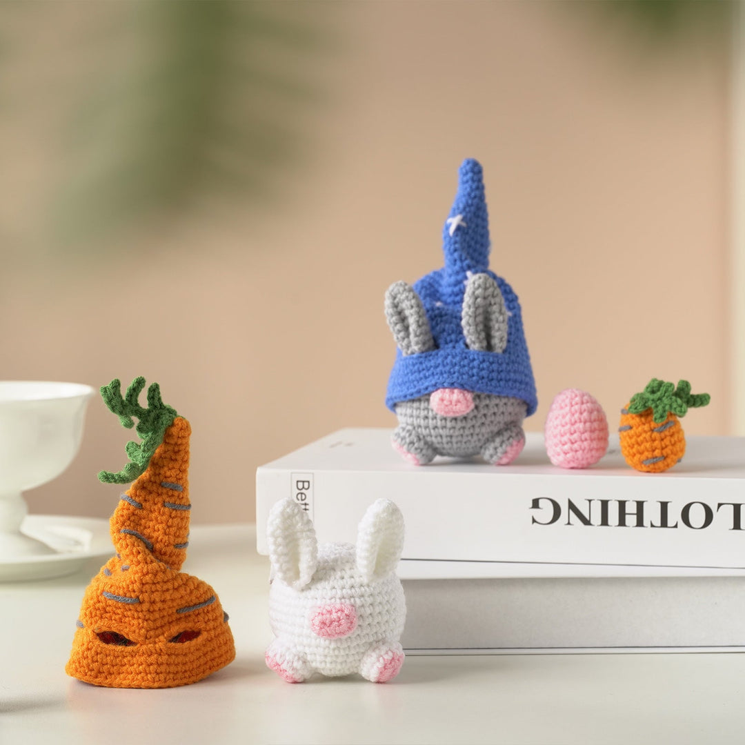 Rabbits Amigurumi DIY Crochet Kit Wizardi F07N8-M144