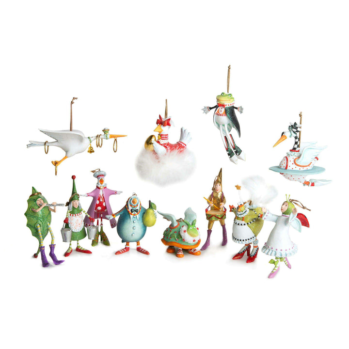 12 Days MINI Ornament by Patience Brewster — Seven Swans a-Swimming