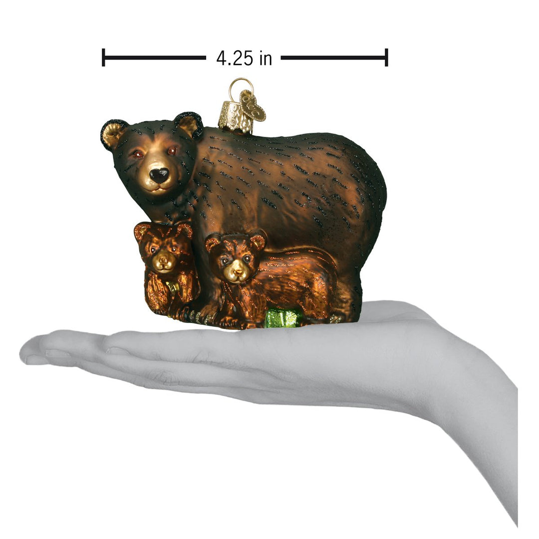Bear With Cubs Ornament