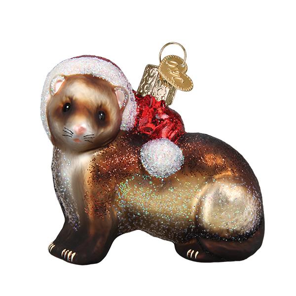 Christmas Ferret Ornament