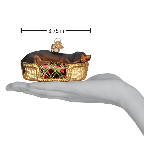 Sleepy Dachshund Ornament