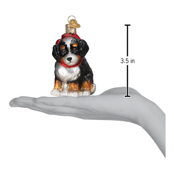 Bernedoodle Puppy Ornament