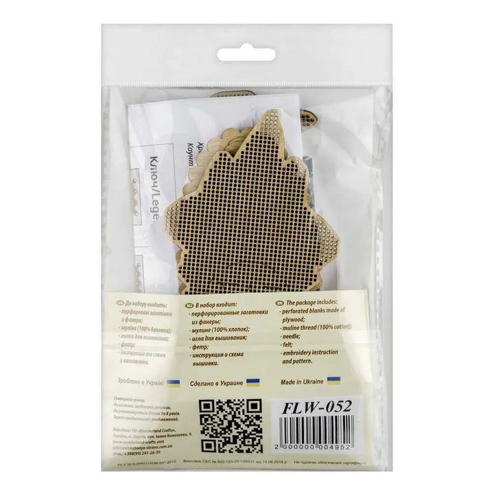 Cross-stitch kits on wood FLW-053