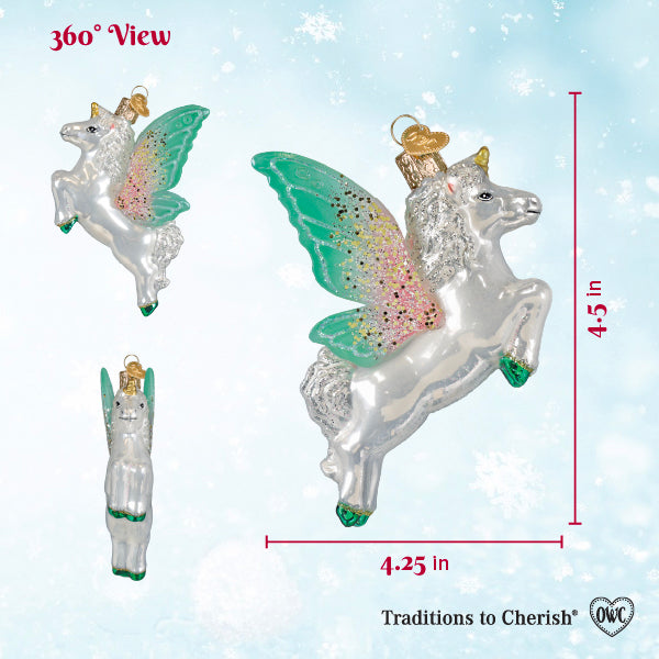 Radiant Pegasus Ornament