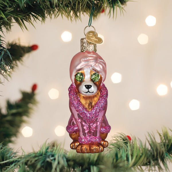 Spa Dog Ornament