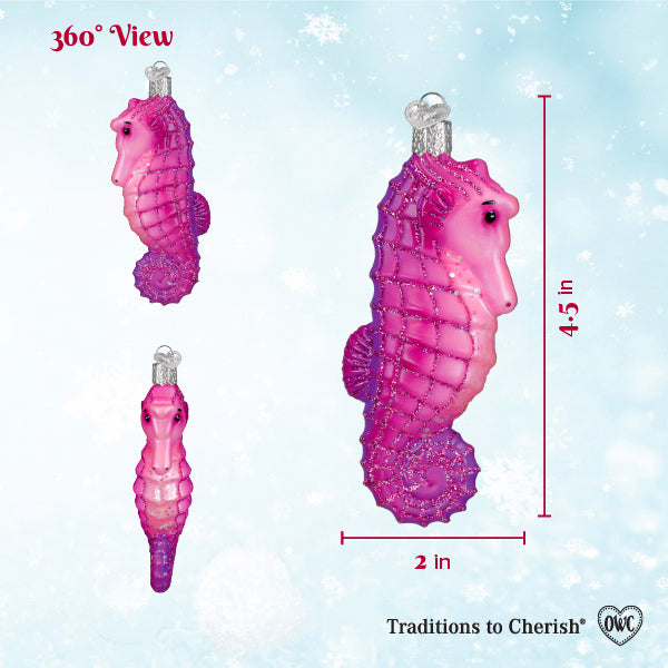 Shimmering Seahorse Ornament