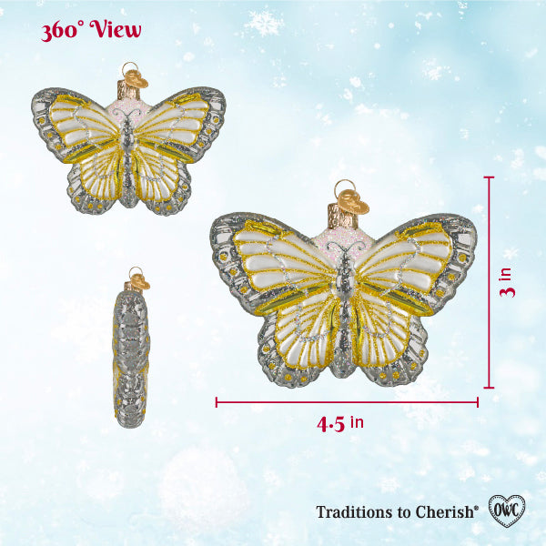 Sterling Butterfly Ornament