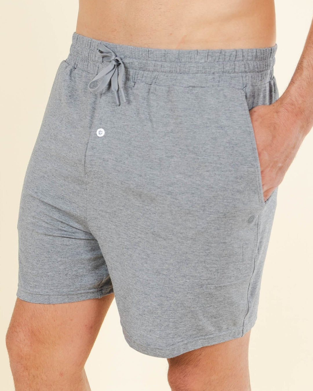 The Rock Solid | Mild Grey SleepDeep™ Men’s Pajama Shorts
