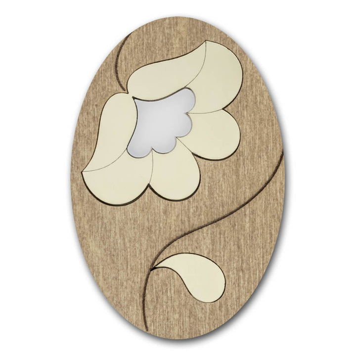 Magnetic Needle Case Oval - "Golden Flower" FLZB(N)-187
