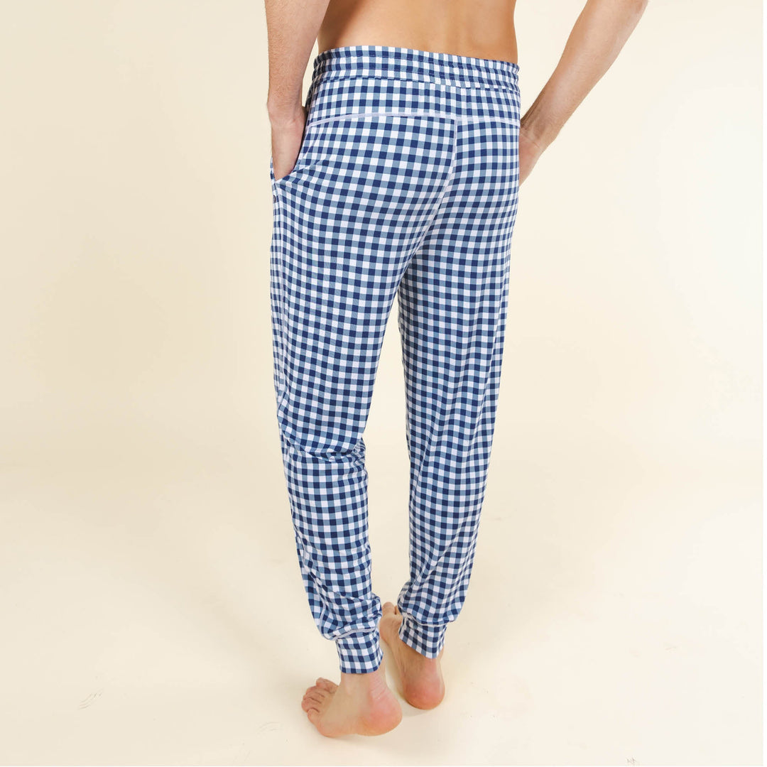 The Mad for Plaid | Navy Gingham SleepDeep™ Men’s Pajama Joggers