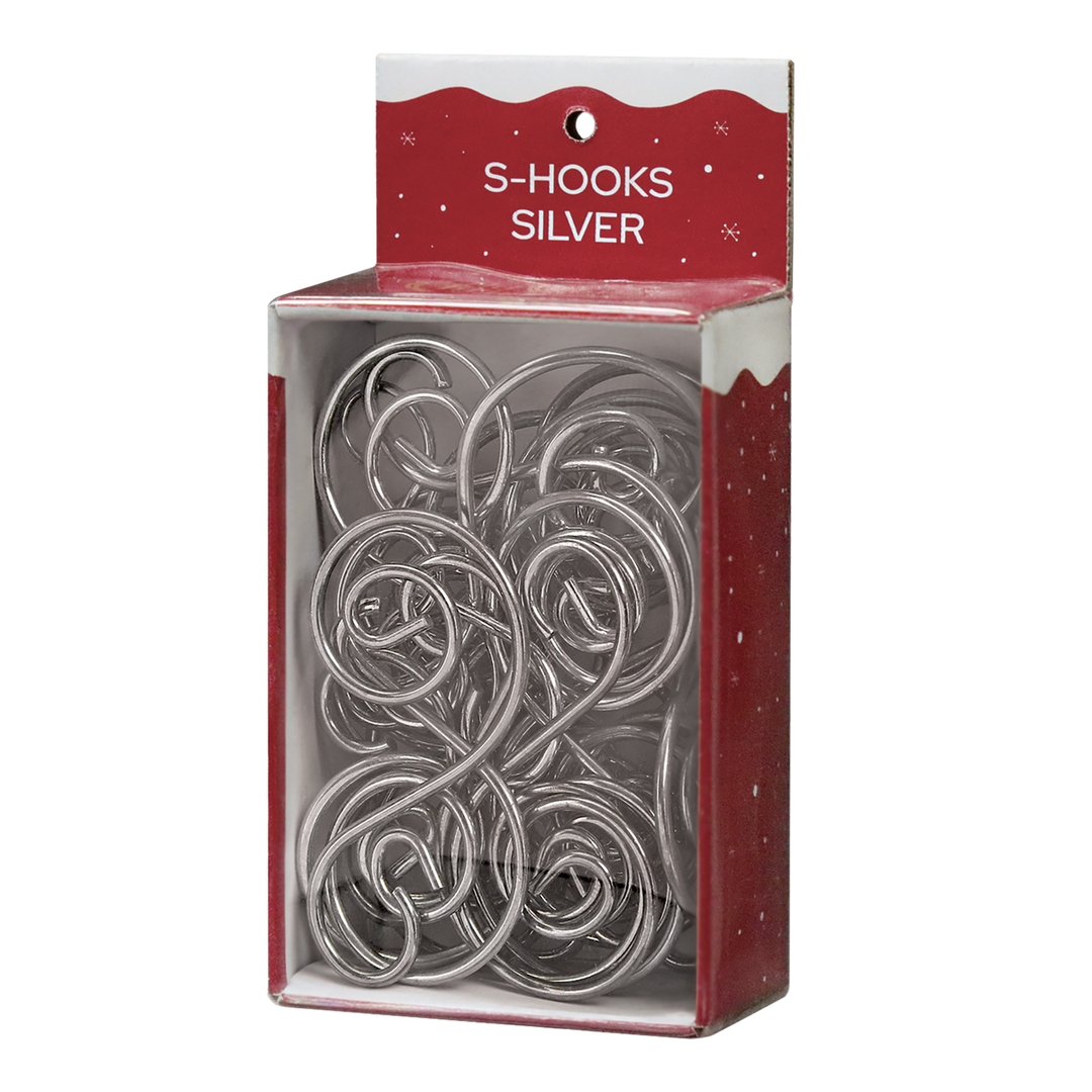 24 Silver S-hooks Ornament