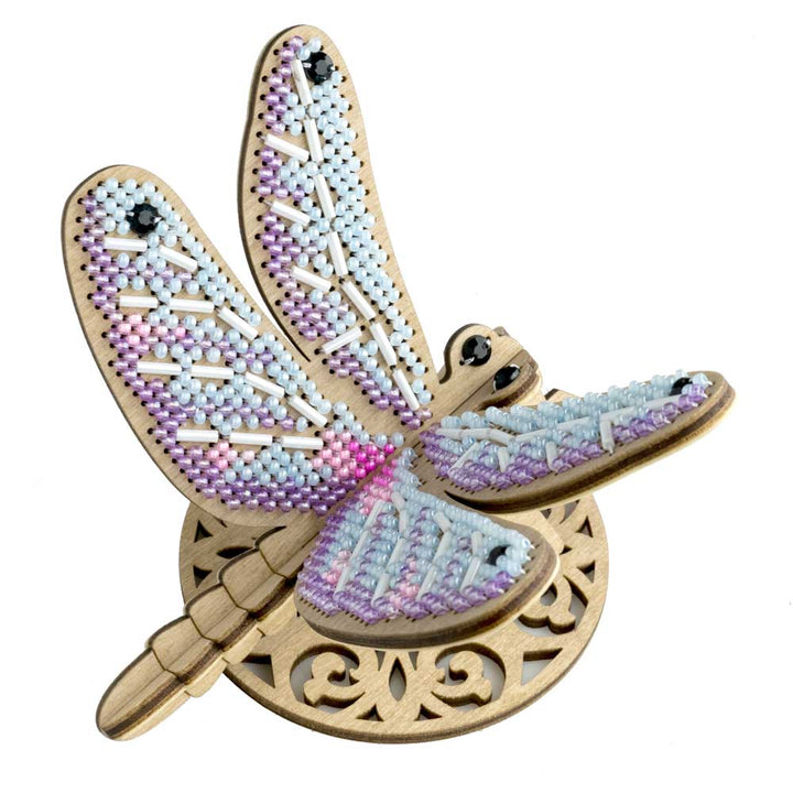 Wooden Bead Embroidery Kit ‚Äì ‚ÄúDragonfly‚Äù FLK-584