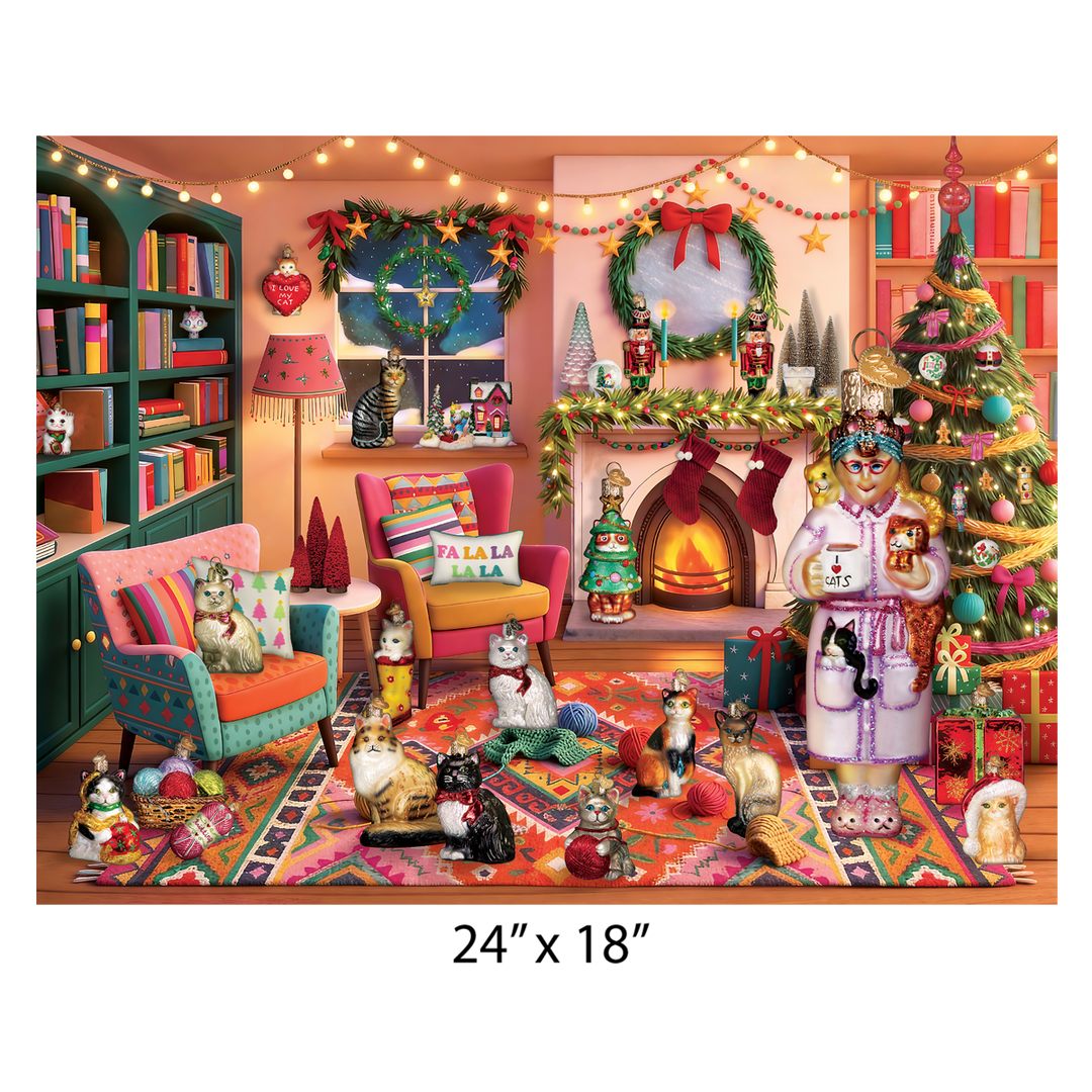 Purrfectly Cozy Christmas Ornament