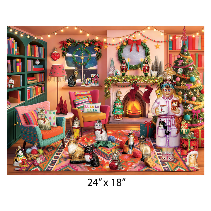 Purrfectly Cozy Christmas Ornament