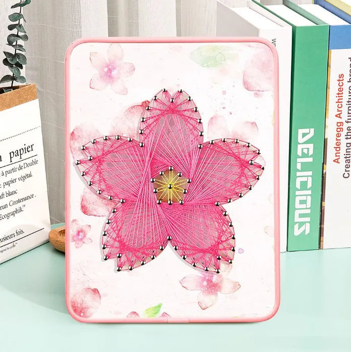 Flower String Art Kit with Stand. Simple Decorative DIY String Art Craft Kit M1-2 DHBC28024