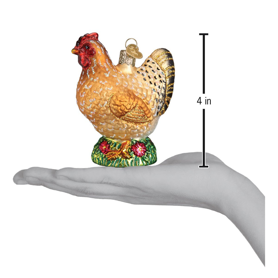 Spring Chicken Christmas Ornament