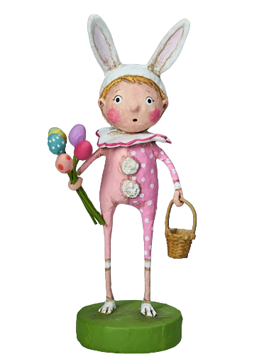 bun bun bunny easter figurine by lori mitchell