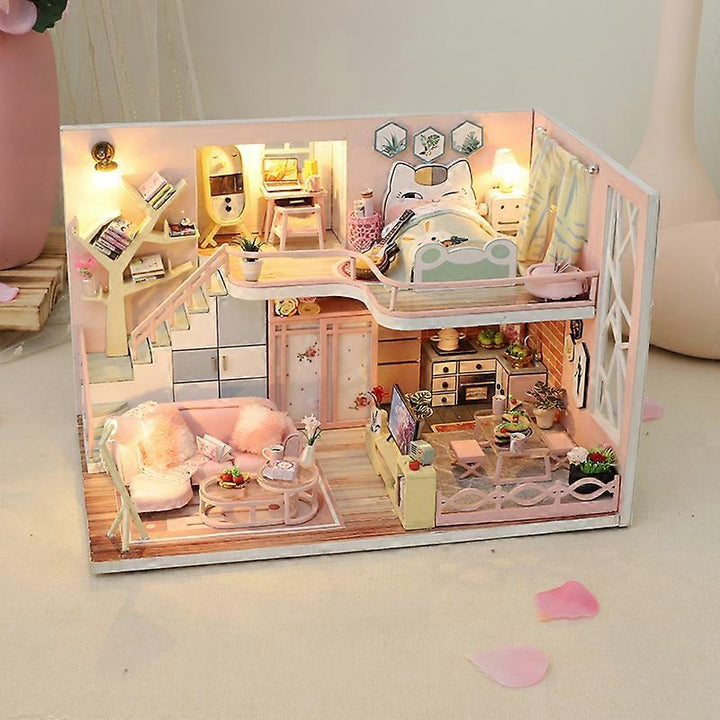 Miniature Wizardi Roombox Kit - Cute House Dollhouse Kit