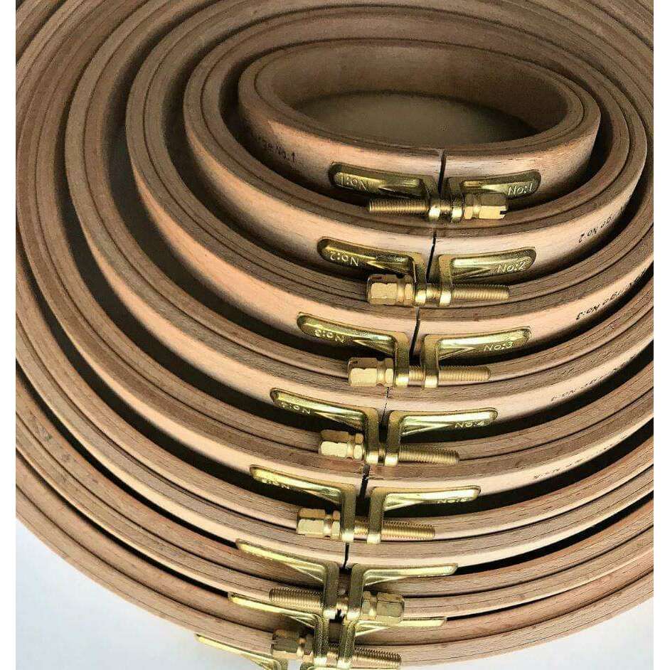 16mm Screwed Wooden Embroidery Hoop Nurge 110-5