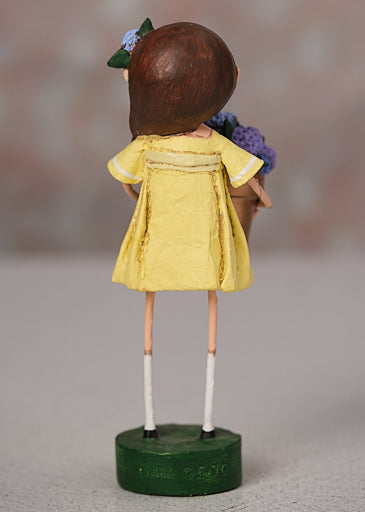 Harriet's Hydrangeas Lori Mitchell figurine, alternate view