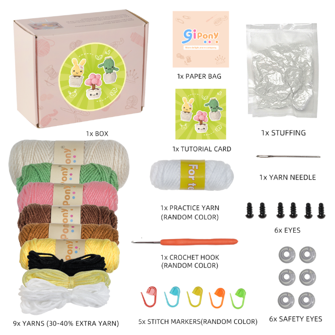 Amigurumi DIY Crochet Kit Wizardi F07N8-M253