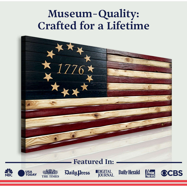 1776 American Flag Wall Art