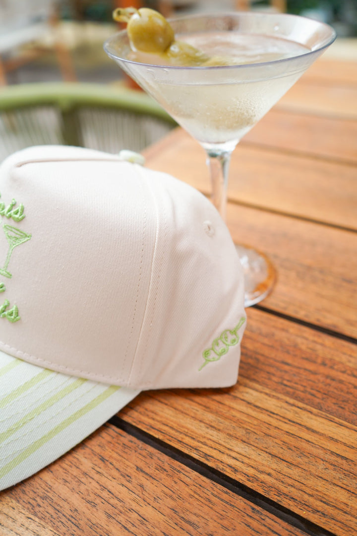 Bikinis & Dirty Martinis - Green Stripe Trucker Hat