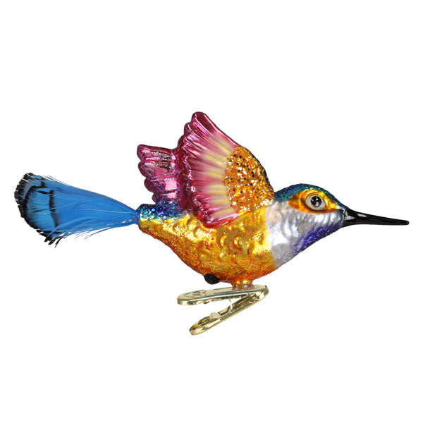 Vibrant Hummingbird Ornament