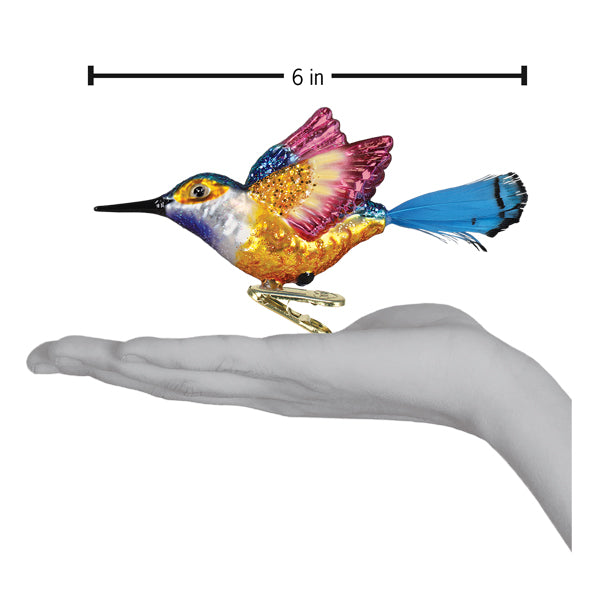 Vibrant Hummingbird Ornament