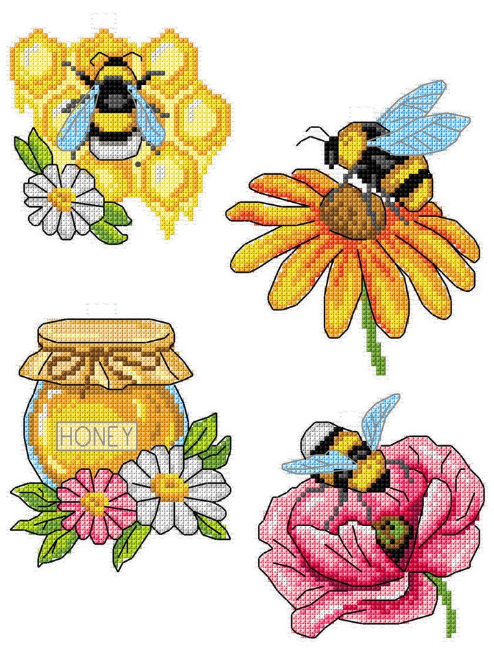 Bees 198CS Counted Cross-Stitch Kit
