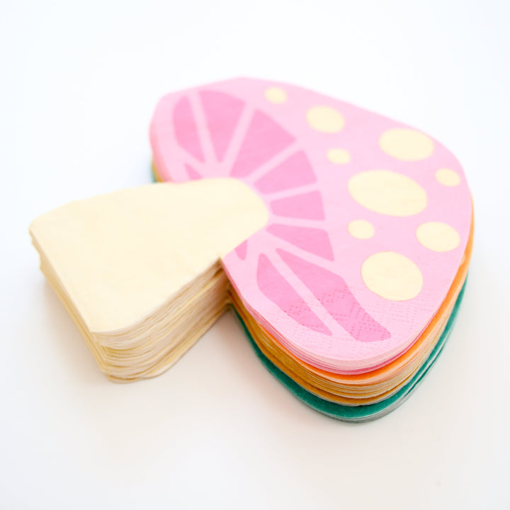 Mushroom paper napkins