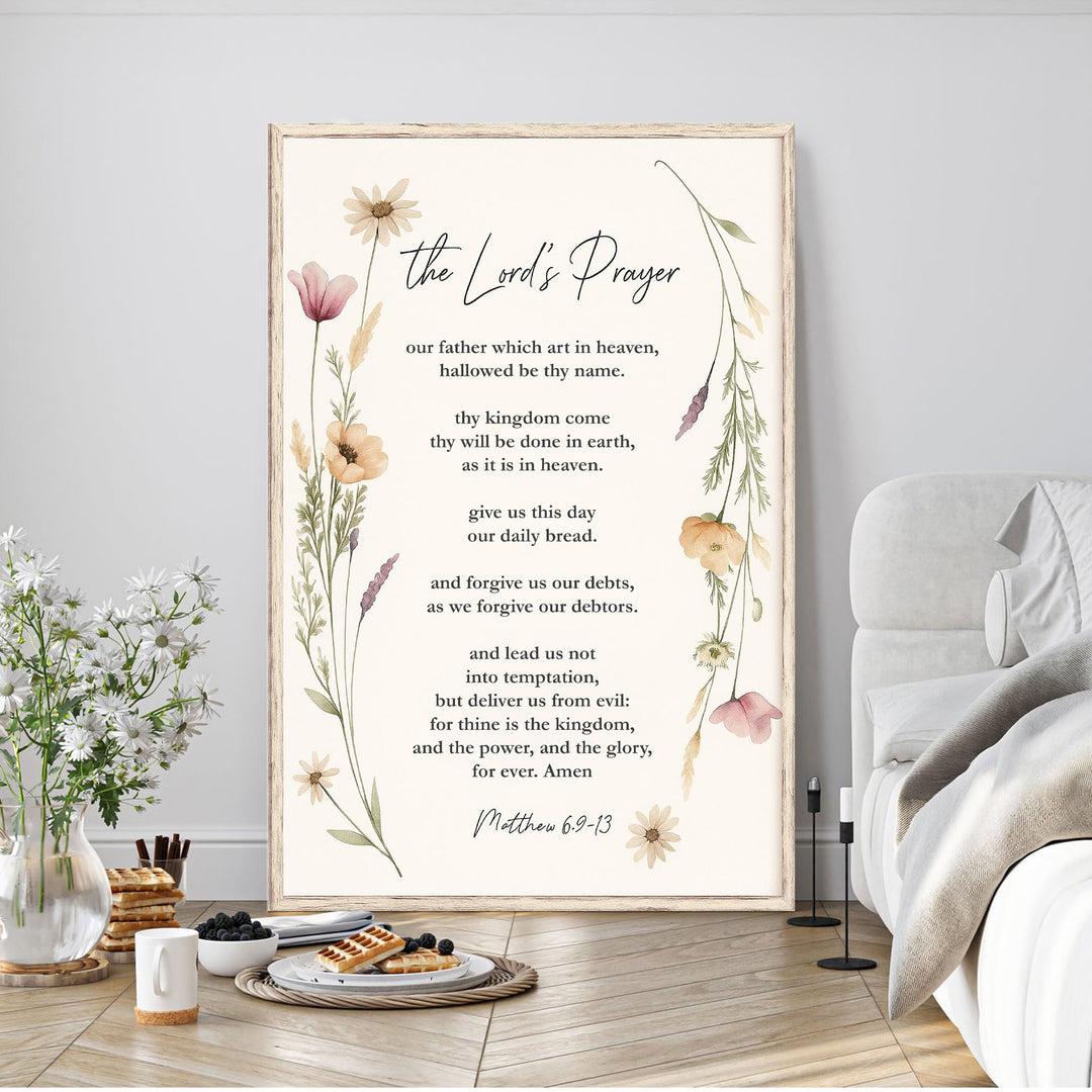 The Lord's Prayer Faith Sign IV