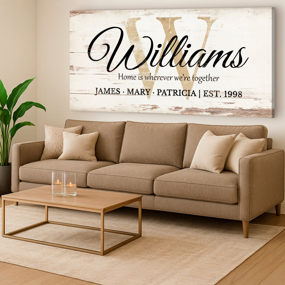 Personalized Family Sign XI