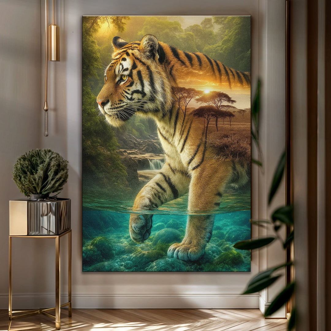 Tiger's Allegory Wall Art