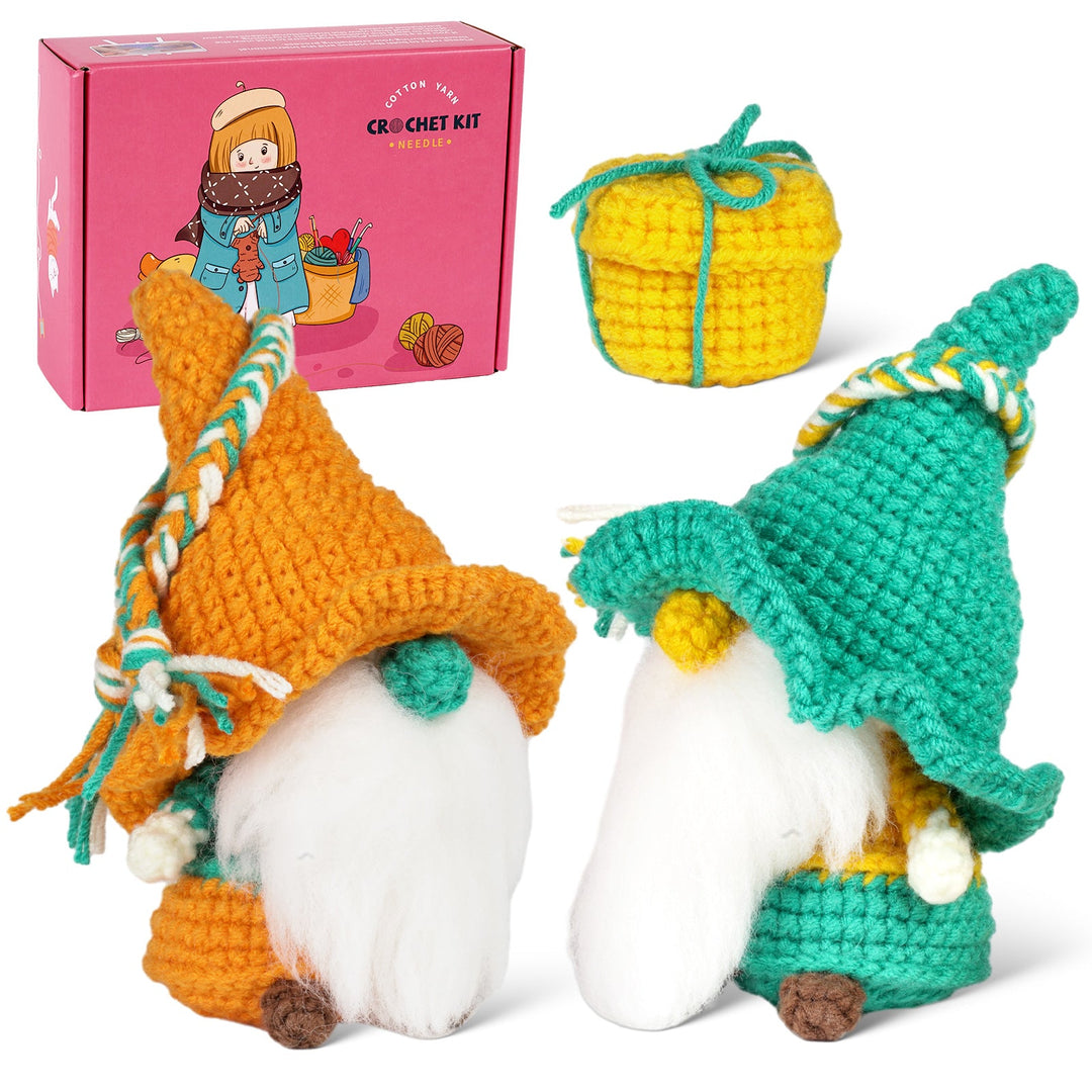 Gnomes Amigurumi DIY Crochet Kit Wizardi F07N8-M163