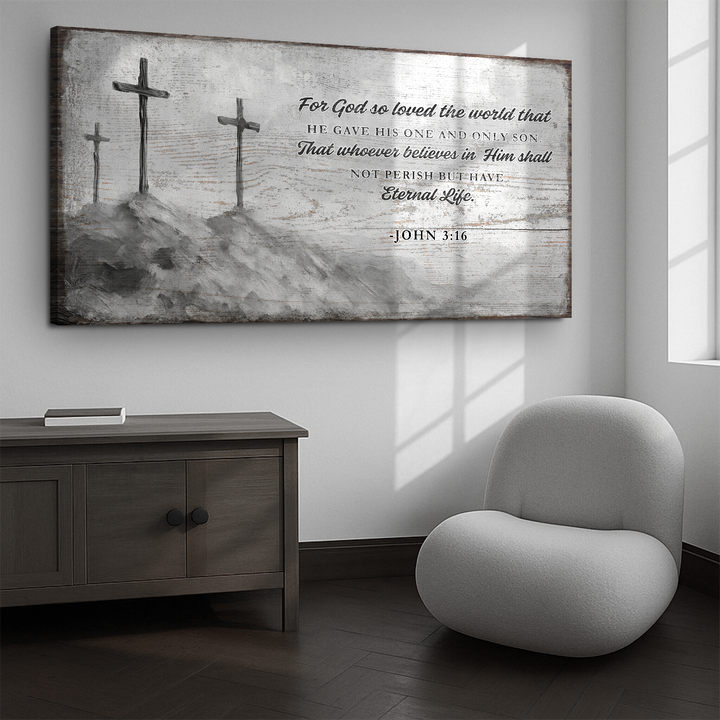 John 3:16: For God So Loved The World Faith Sign VIII