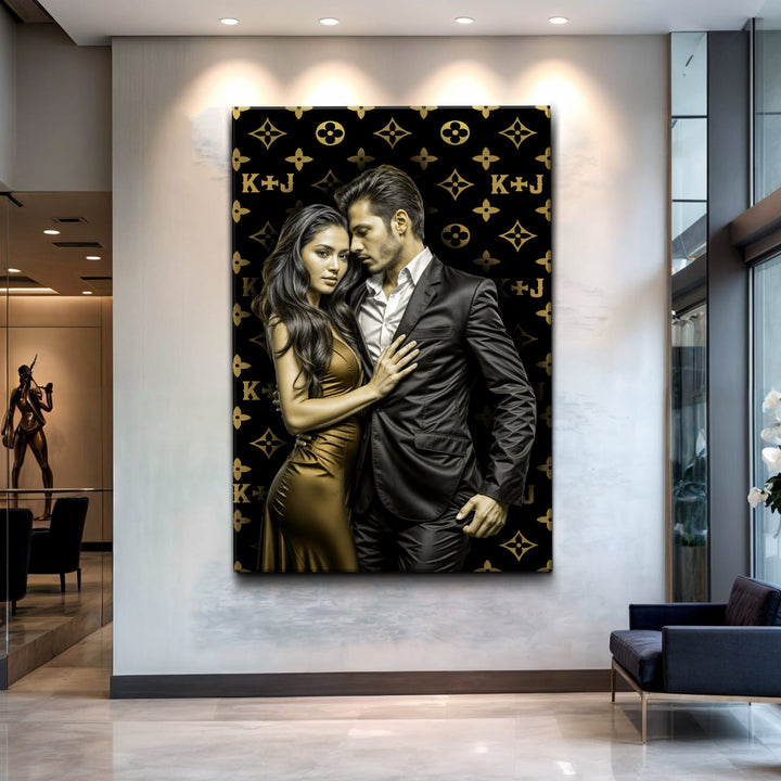 Personalized Luxury Couple Canvas Sign