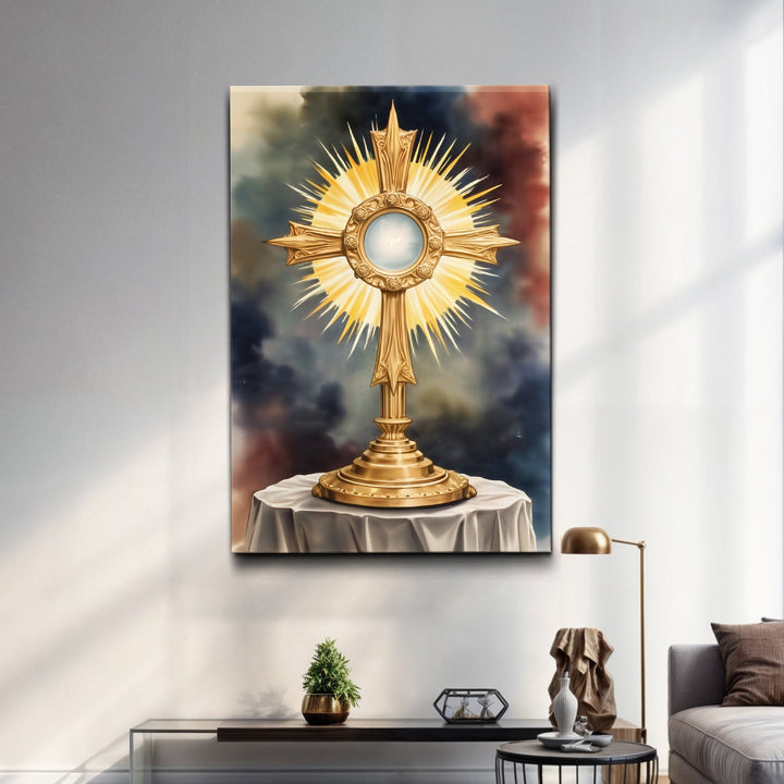 Holy Eucharist in Monstrance Faith Wall Art
