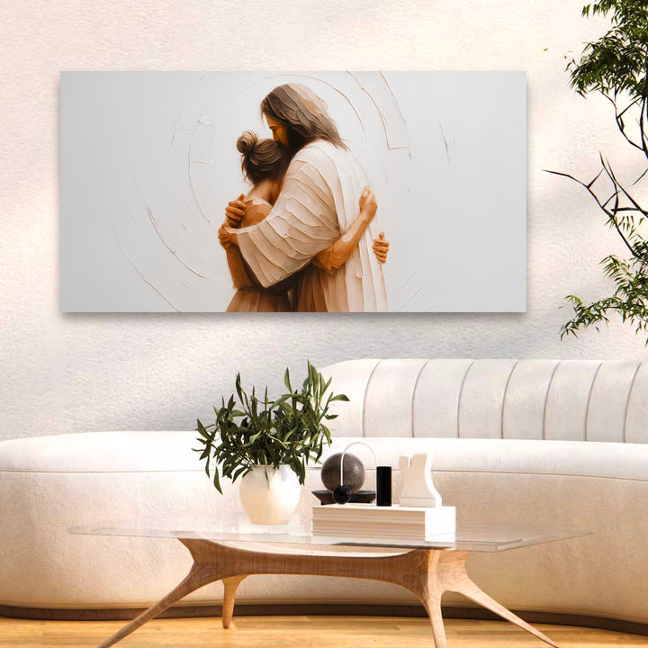 Divine Embrace of Grace Faith Wall Art II